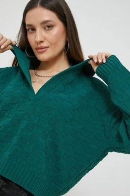 Zdjęcie produktu Abercrombie & Fitch sweter damski kolor zielony