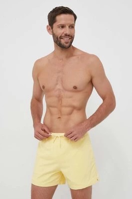 Zdjęcie produktu Abercrombie & Fitch szorty kąpielowe kolor żółty
