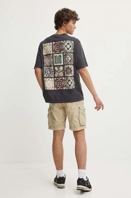Zdjęcie produktu Abercrombie & Fitch t-shirt bawełniany męski kolor szary z nadrukiem KI123-4044