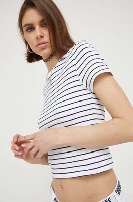 Zdjęcie produktu Abercrombie & Fitch t-shirt damski kolor biały
