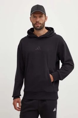 Zdjęcie produktu adidas bluza bawełniana All SZN męska kolor czarny z kapturem z aplikacją IX1248