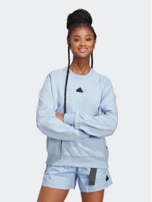 Zdjęcie produktu adidas Bluza City Escape Loose Crew Sweatshirt IC0278 Błękitny Loose Fit