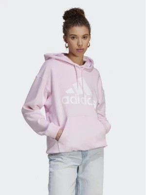 Zdjęcie produktu adidas Bluza Essentials Big Logo Oversized French Terry Hoodie IL3319 Różowy Loose Fit