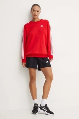 Zdjęcie produktu adidas bluza Essentials damska kolor czerwony z aplikacją IY1734