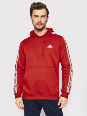 Zdjęcie produktu adidas Bluza Essentials Fleece 3-Stripes GU2523 Czerwony Regular Fit
