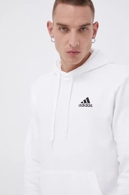 Zdjęcie produktu adidas Bluza Essentials męska kolor biały z kapturem gładka