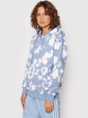 Zdjęcie produktu adidas Bluza H20441 Błękitny Relaxed Fit