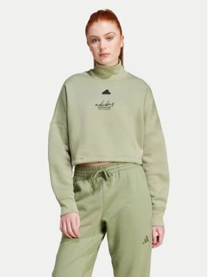 Zdjęcie produktu adidas Bluza Signature Graphic JE3899 Zielony Loose Fit