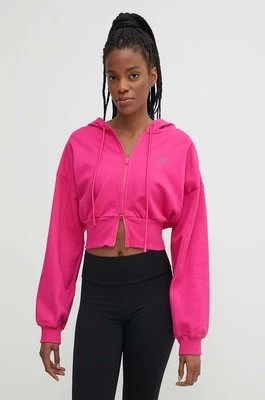 Zdjęcie produktu adidas by Stella McCartney bluza dresowa kolor różowy z kapturem gładka IN3638