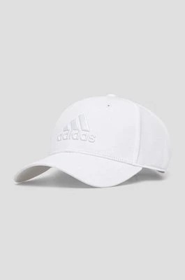 Zdjęcie produktu adidas czapka z daszkiem bawełniana kolor biały z aplikacją IR7902