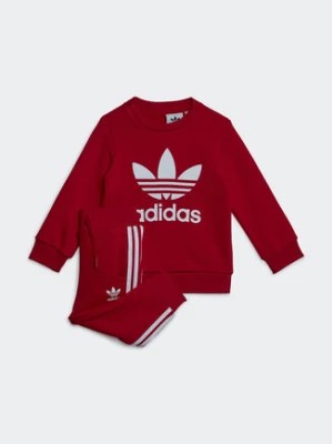 Zdjęcie produktu adidas Dres Crew Sweatshirt Set IB8665 Czerwony Regular Fit