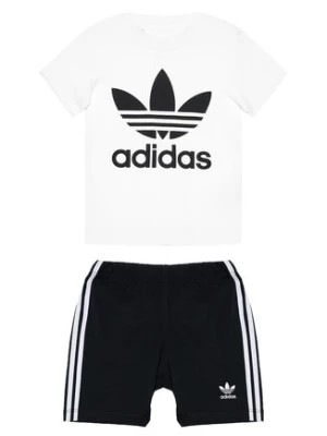Zdjęcie produktu adidas Komplet t-shirt i szorty sportowe Trefoil FI8318 Czarny Regular Fit