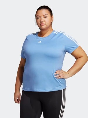 Zdjęcie produktu adidas Koszulka sportowa "Train Essentials" w kolorze błękitnym rozmiar: 4X