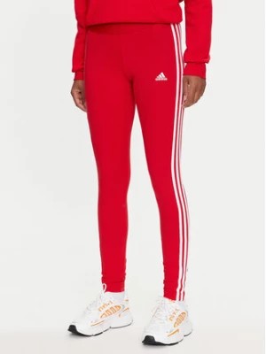 Zdjęcie produktu adidas Legginsy 3 Stripes IY4190 Czerwony Slim Fit