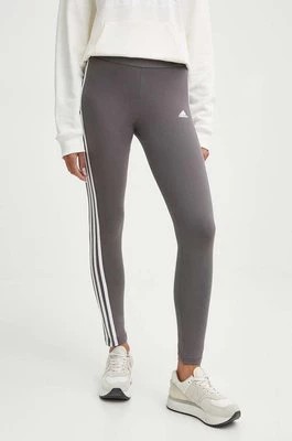 Zdjęcie produktu adidas legginsy damskie kolor szary z aplikacją IR5350