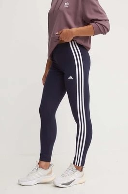 Zdjęcie produktu adidas legginsy Essentials damskie kolor granatowy z aplikacją IC9893