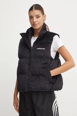 Zdjęcie produktu adidas Originals bezrękawnik puchowy Velvet Vest damski kolor czarny zimowy JE7217