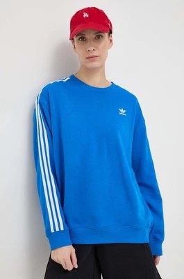 Zdjęcie produktu adidas Originals bluza damska kolor niebieski z aplikacją IN8488