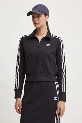 Zdjęcie produktu adidas Originals bluza Knitted Track Top damska kolor czarny wzorzysta IY7278