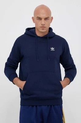 Zdjęcie produktu adidas Originals bluza Trefoil Essentials Hoodie męska kolor granatowy z kapturem z aplikacją IM4524