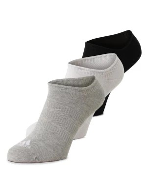 Zdjęcie produktu adidas Originals Damskie skarpetki do trampek w 3-paku Kobiety Bawełna czarny|biały|szary jednolity,