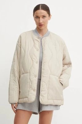 Zdjęcie produktu adidas Originals kurtka Quilted Liner damska kolor beżowy przejściowa JJ4352