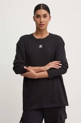 Zdjęcie produktu adidas Originals longsleeve bawełniany Essential kolor czarny IW0954