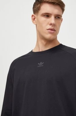 Zdjęcie produktu adidas Originals longsleeve bawełniany kolor czarny z nadrukiem IM9879