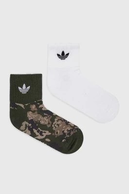 Zdjęcie produktu adidas Originals skarpetki 2-pack kolor biały