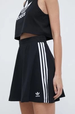 Zdjęcie produktu adidas Originals spódnica 3-Stripes kolor czarny mini rozkloszowana IU2526