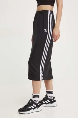 Zdjęcie produktu adidas Originals spódnica Knitted Skirt kolor czarny midi prosta IY7279