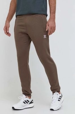 Zdjęcie produktu adidas Originals spodnie dresowe kolor brązowy gładkie IR7799