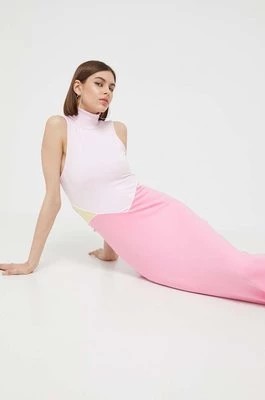 Zdjęcie produktu adidas Originals sukienka kolor różowy maxi prosta