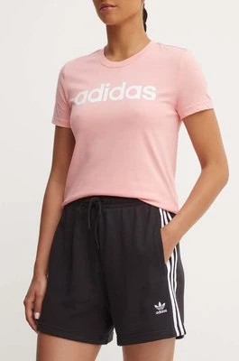 Zdjęcie produktu adidas Originals szorty 3-Stripes damskie kolor czarny z aplikacją high waist IU2517