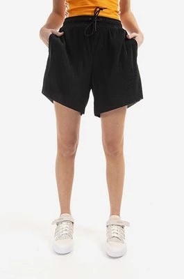 Zdjęcie produktu adidas Originals szorty damskie kolor czarny gładkie high waist HF7543-CZARNY