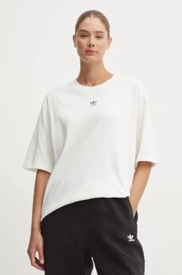 Zdjęcie produktu adidas Originals t-shirt bawełniany damski kolor beżowy IY7322