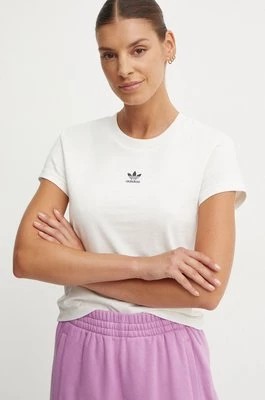 Zdjęcie produktu adidas Originals t-shirt bawełniany damski kolor biały IY7335