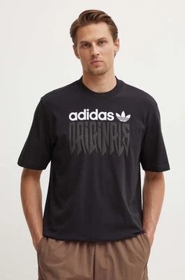 Zdjęcie produktu adidas Originals t-shirt bawełniany męski kolor czarny z nadrukiem IZ4831