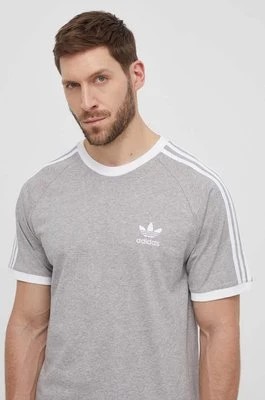Zdjęcie produktu adidas Originals t-shirt bawełniany męski kolor szary wzorzysty IA4848