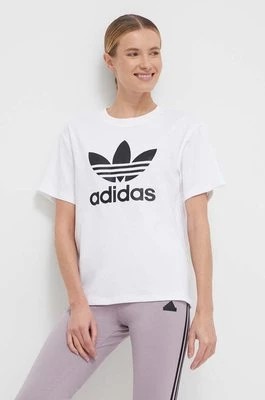 Zdjęcie produktu adidas Originals t-shirt damski kolor beżowy