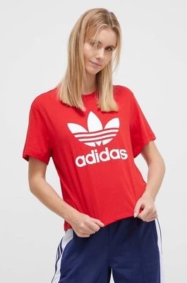 Zdjęcie produktu adidas Originals t-shirt damski kolor czerwony IM6930