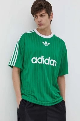 Zdjęcie produktu adidas Originals t-shirt męski kolor zielony z nadrukiem IM9457