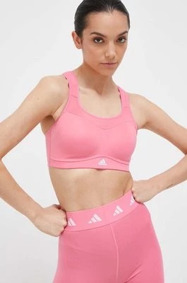 Zdjęcie produktu adidas Performance biustonosz sportowy kolor różowy