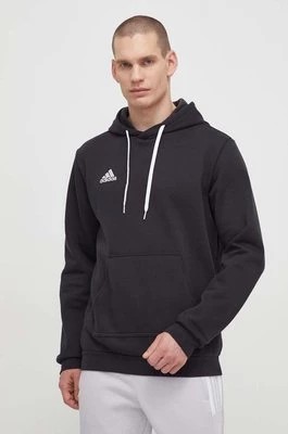 Zdjęcie produktu adidas Performance bluza Entrada 22 męska kolor czarny z kapturem z aplikacją H57512