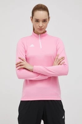 Zdjęcie produktu adidas Performance bluza treningowa Entrada 22 HC5045 kolor różowy z półgolfem