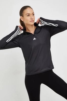 Zdjęcie produktu adidas Performance bluza treningowa hyperglam kolor czarny z nadrukiem