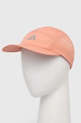 Zdjęcie produktu adidas Performance czapka z daszkiem kolor pomarańczowy gładka