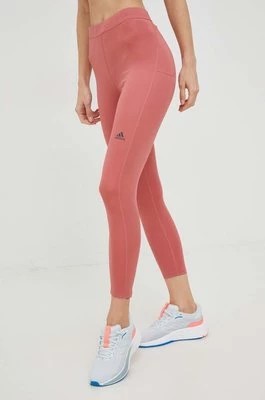 Zdjęcie produktu adidas Performance legginsy do biegania Run Icons damskie kolor pomarańczowy gładkie