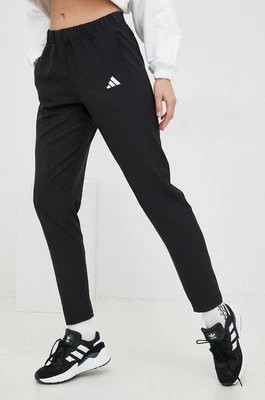 Zdjęcie produktu adidas Performance spodnie treningowe damskie kolor czarny gładkie