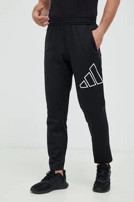 Zdjęcie produktu adidas Performance spodnie treningowe Training Icon męskie kolor czarny z nadrukiem